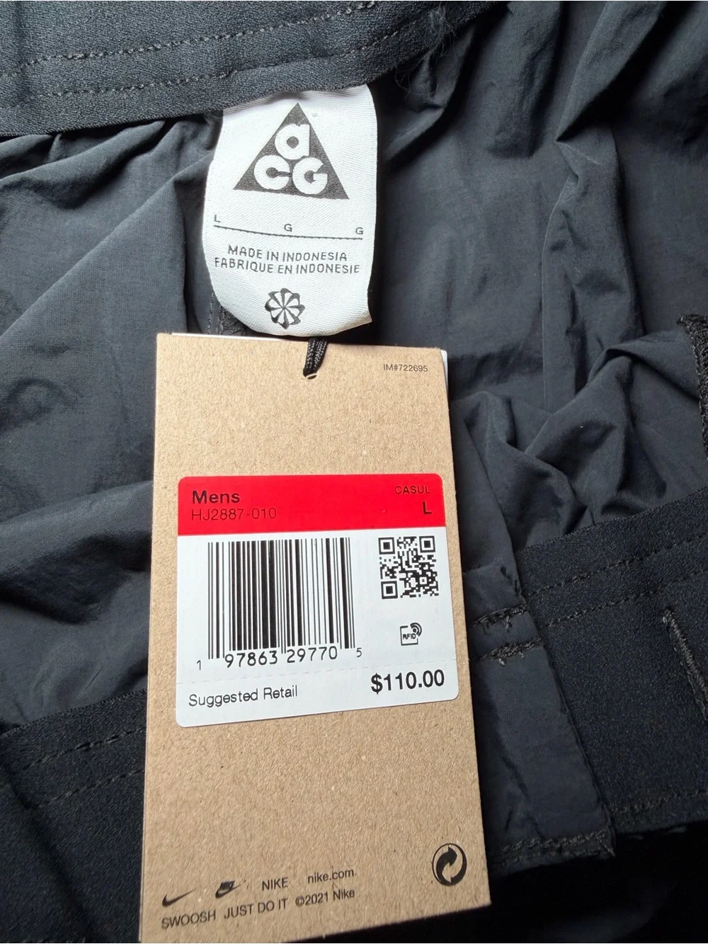 Nike ACG Men’s ORB Weaver Oversized Baggy Shorts HJ2887-010 Size Large NEW